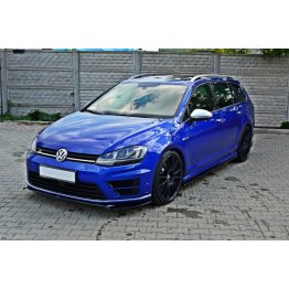 Накладка сплиттер на передний бампер на Volkswagen Golf VII R